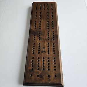 Harbor School Wooden Cribbage Board Game